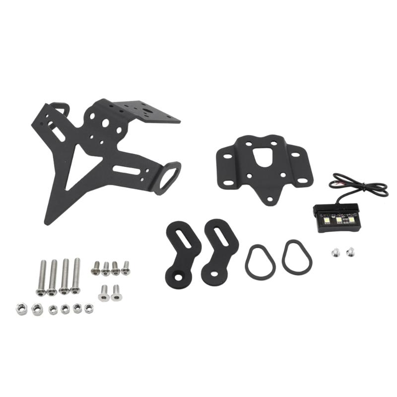 Компактный и надежный кронштейн держателя номерного знака мотоцикла со светодиодным водонепроницаемым регистрационным кронштейном, подходит для MT07