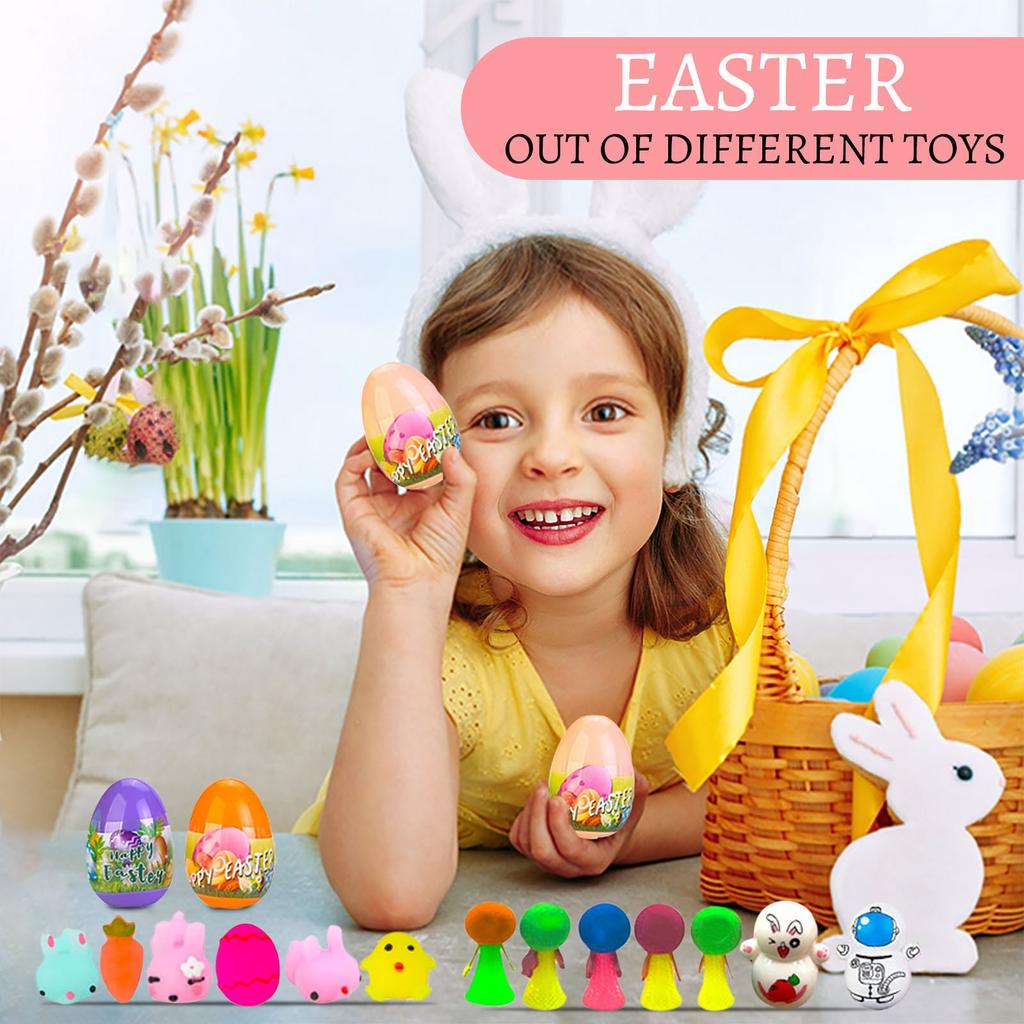 Easter Bunny Open Eggs. Easter Egg Party Blind Boxes. Children's Easter Egg Smashing Creative Stress Relief Toys.Random Shipment