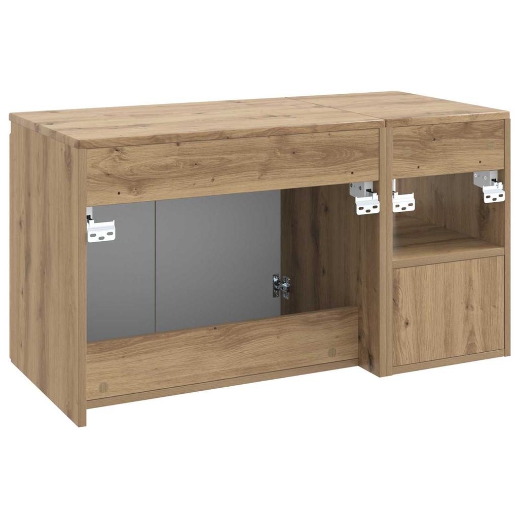 Bathroom Furniture Set 2 Pieces Artisan Oak Engineered Wood