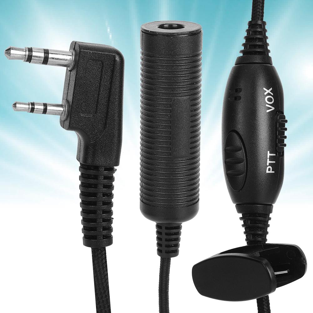 Адаптер военного кабеля с разъемом PTT K для Baofeng, для Kenwood, для двухсторонней радиостанции HYT