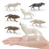Natureinspired Animal Pvc Models Collection With Standing Wolf Figures For Childrens Toys