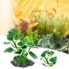Beautiful Colorfast Easy Care Artificial Water Grass Realistic Aquarium Decoration
