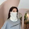 Neck Protection Women's Ear-mounted Masks Hanging Ear Neck Cover Knitted Bib  Autumn Winter