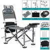 Складной стул для рыбалки, 13 уровней, регулируемая по высоте, портативный, легкий, из нержавеющей стали, многофункциональный складной шезлонг, сиденье, табурет для рыбалки