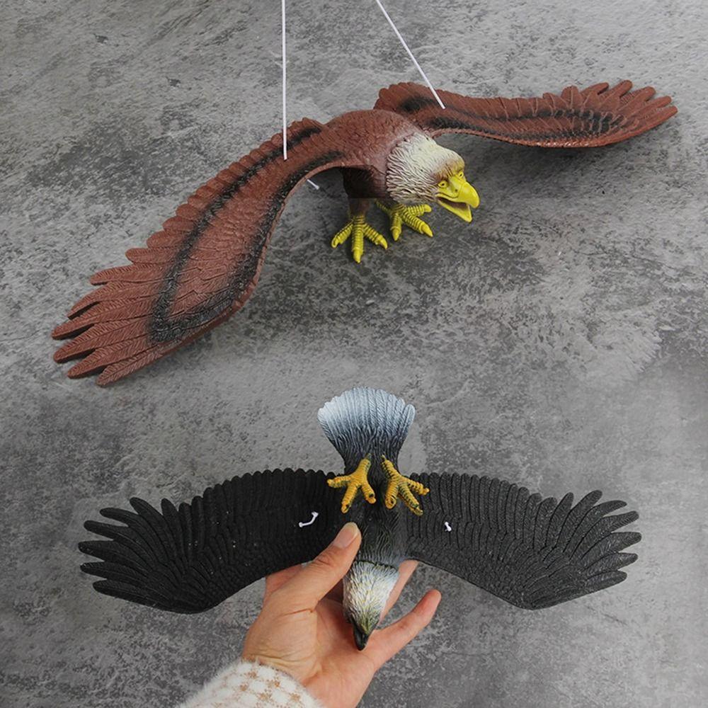 3D Animals Figures Realistic Education Ornament Waterproof Eagle Toy Cute Hanging Bird Decor