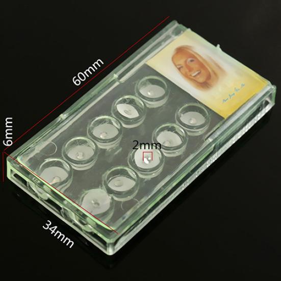 10Pcs/Box 2mm Shiny Imitation Crystal Oral Dental Teeth Tooth Jewelry Ornament