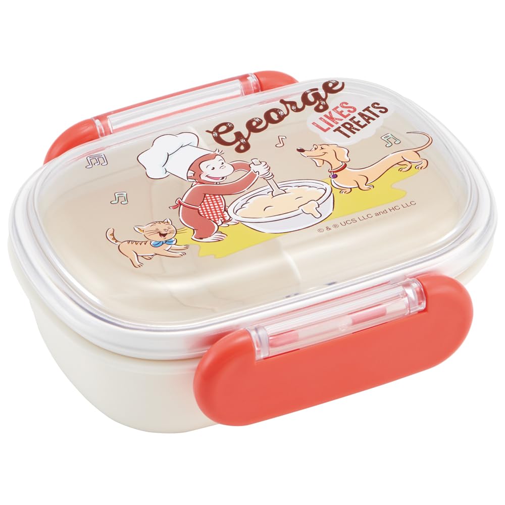 Skater Lunch Small Single Dome Softly Fills Antibacterial Made in Curious George 23 Kids' Box, Size, Tier, 270ml, Shape, Kids' Lunch, Treatment,