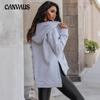 Women's Autumn and Winter New Zip Sweatshirt Loose Casual Pocket Zip Hooded Sweatshirt Jacket