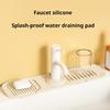 Faucet Mat Fast Drying Stone Sink Tray Sink Protectors Splash Guard Silicone Draining Mat for