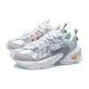 Li Ning Nebula M1 Текстиль, Синтетическая кожа Амортизация Низкие Спортивные Повседневные Кроссовки Женские Белый Серый AGCQ244-1