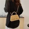 Chic Simple Crossbody Bag For Women Street Style Pu Leather Square Shoulder Bag