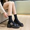 Fashion Soft Soles Women Shoe Comfortable Japanese Thick Soled Leather Shoes Women Spring Autumn New 2024 British Style Shoes for Women