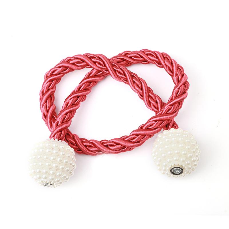 1 шт., магнитный подхват для штор, ремень с жемчугом, подвесной шар, подхваты на спине, пряжка, держатель для веревки, зажим, аксессуары для штор