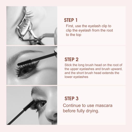 Виньетирование, противоскользящая тушь для ресниц с защитой от пятен, утолщающая 4D шелковая тушь для ресниц для женщин