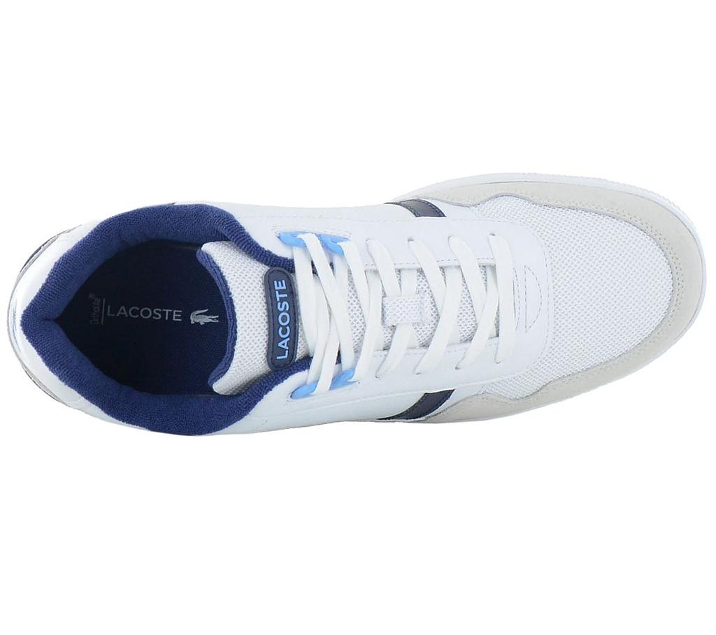 Lacoste T-Clip - Мужские кроссовки Бело-синие 747SMA0071080 ОРИГИНАЛ