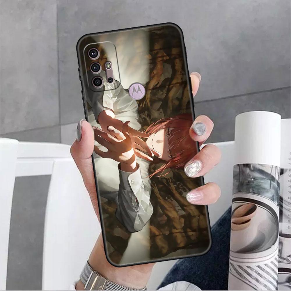 Чехол для Motorola G60 G30 G22 Edge 20 Lite G31 One Fusion G9 G8 G60s G51 G71 G52 G200 G50 мягкий чехол для телефона с бензопилой Makima