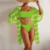 Женское бикини, сексуальный купальный костюм с высокой талией, пляжный купальник, женский летний купальник