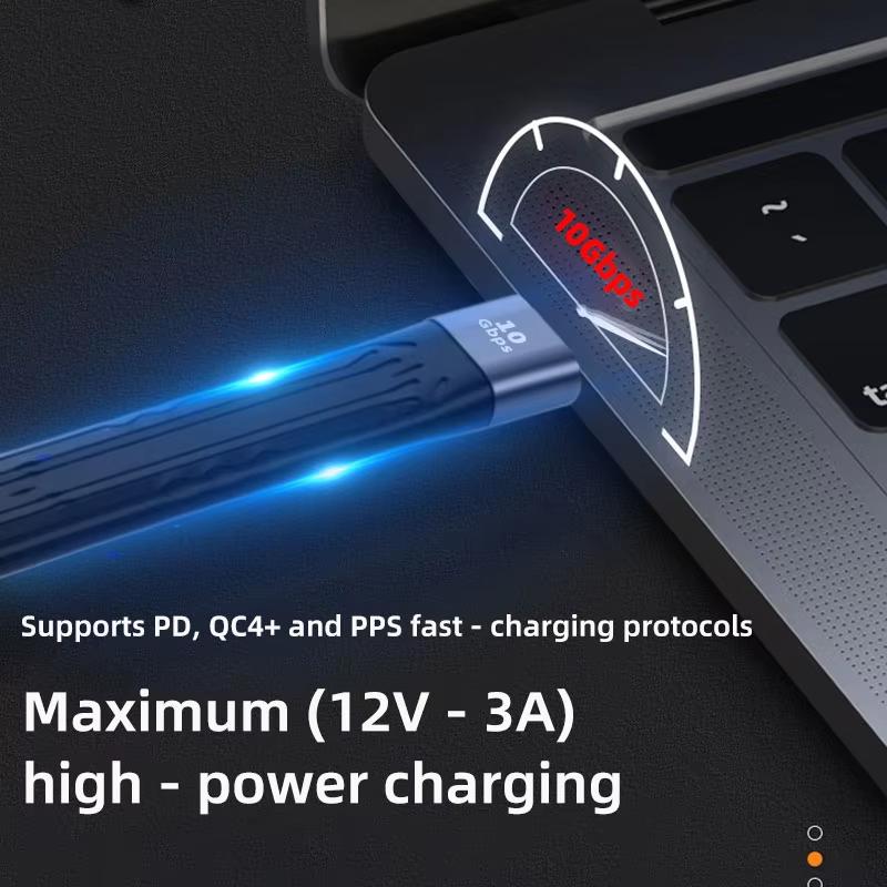 Type-C на USB-A PD Быстрая зарядка USB3.1 Высокоскоростной Жесткий диск 10 Гбит/с Передача 13 см Зарядка Ультракороткий Портативный Кабель для данных