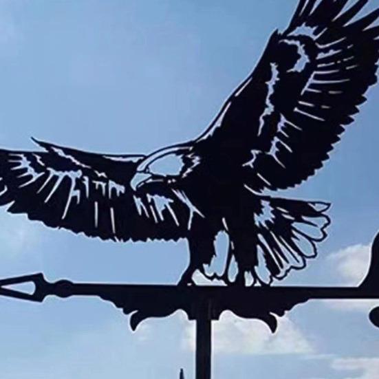 Металлический флюгер Ретро Петух Собака Птица Флюгер Черный Животный Флюгер Индикатор Направления Ветра для Крыши Уличный Фермерский Двор Сад Беседка Декор