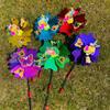 Glitter 3D Butterfly Dance Cartoon Petal Windmill Standing Lawn Flower  Outdoor Party Picnic Decor