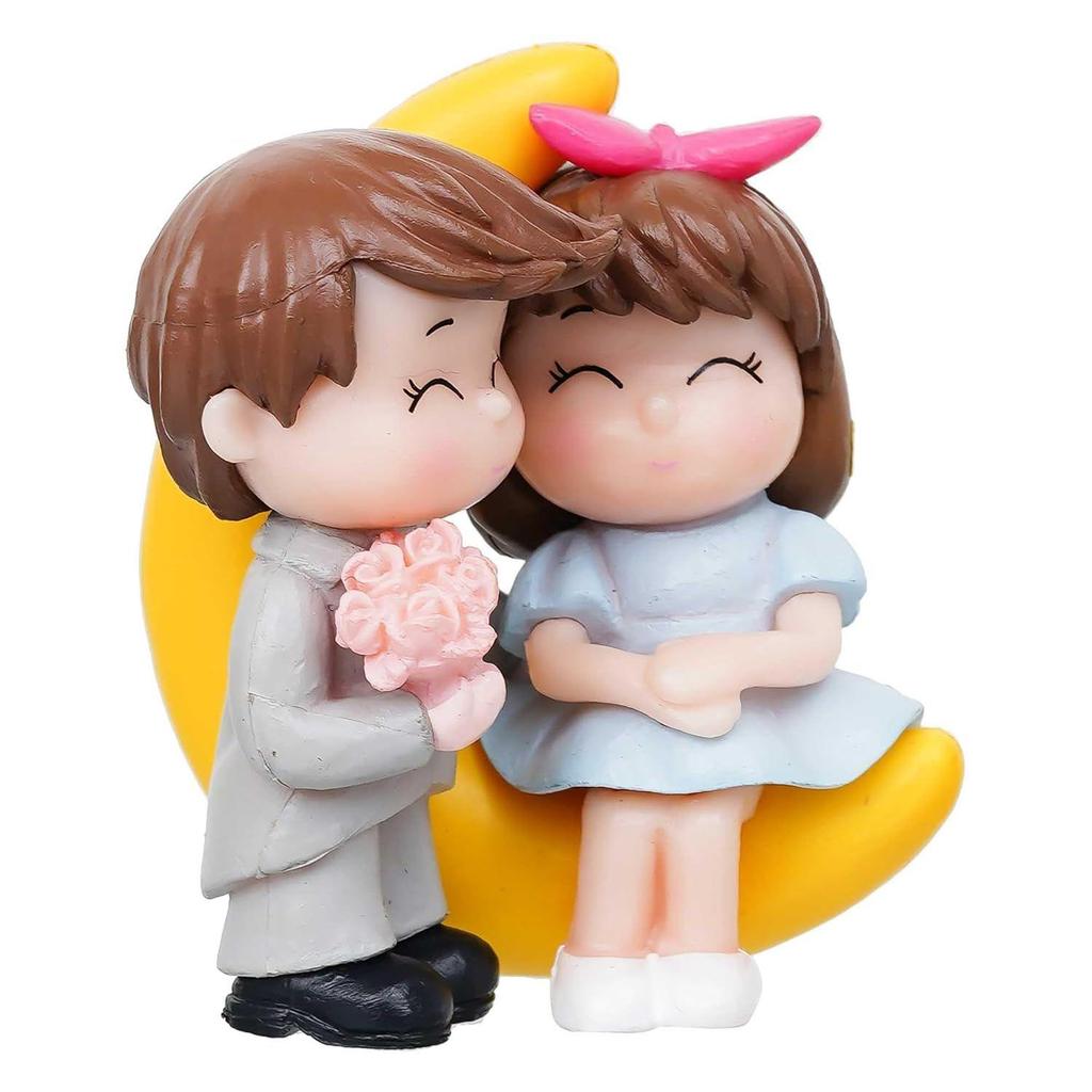 Valentine Gift for Girlfriend Boyfriend Romantic Love Moon Couple Showpiece Valentine Day Gift