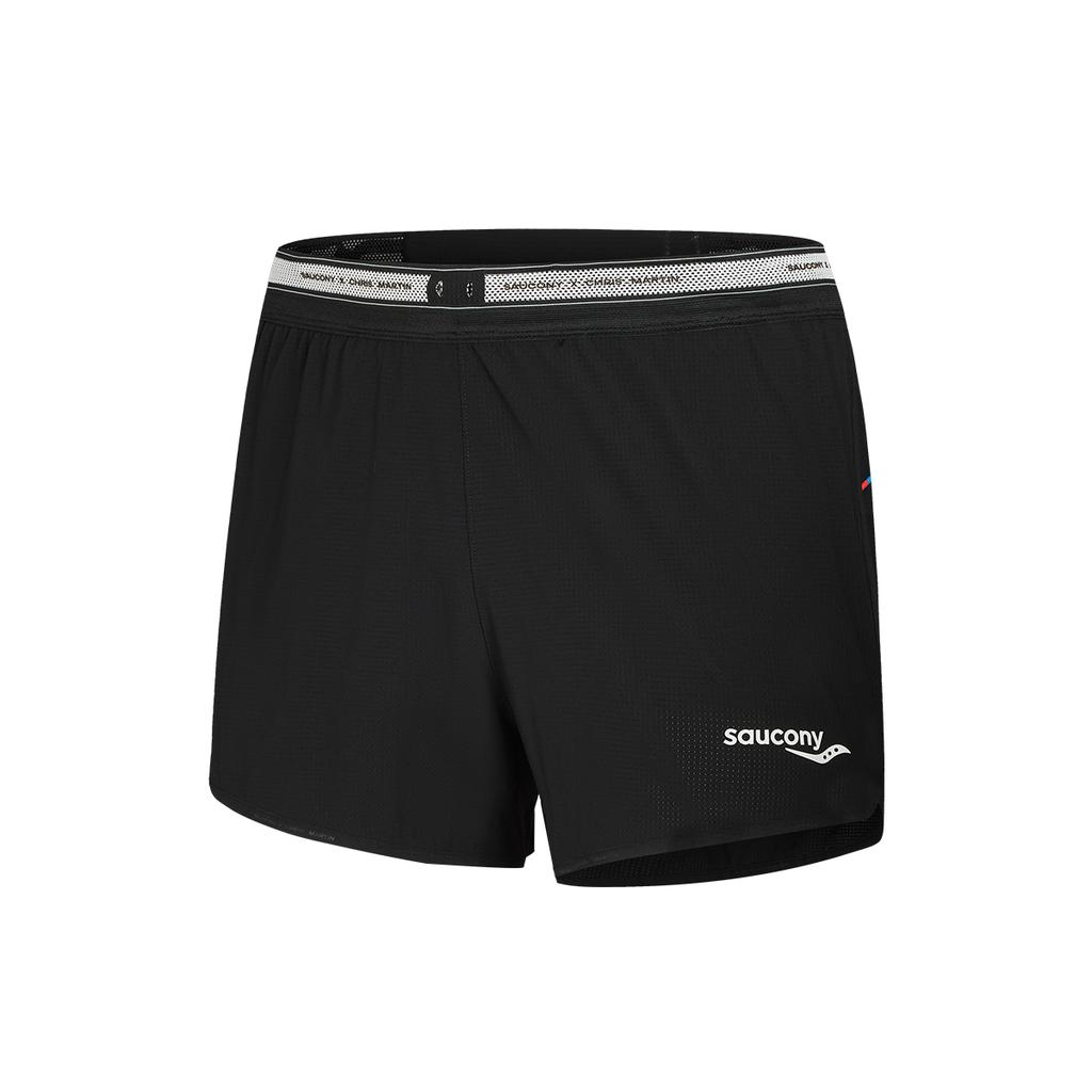 SAUCONY Двухслойные шорты с завязками, средней посадки, удобные, повседневные, мужские шорты SA2269DP42T-BK012