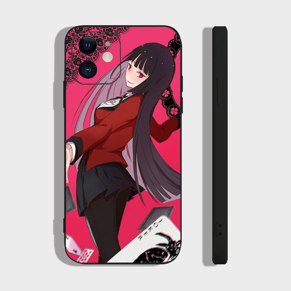 Чехол для телефона K-Kakegurui из аниме для IPhone 17 Air 16 15 14 13 Pro Max 11 12 Черный Силиконовый Чехол