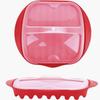 Red Microwave Bacon Pan Wave Anti-stick Design Microwave Bacon Cooker  Breakfast