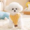 Ананасовый флис Теплая одежда для собак Щенок Котенок Нагрудный жилет на двух лапах Тедди Бигбер Кошка Домашняя одежда