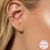 S925 Sterling Silver Simple Fashion Dense Inlay Simple Diamond Without Ear Piercing Ear Clip Earring Ear Bone Clip