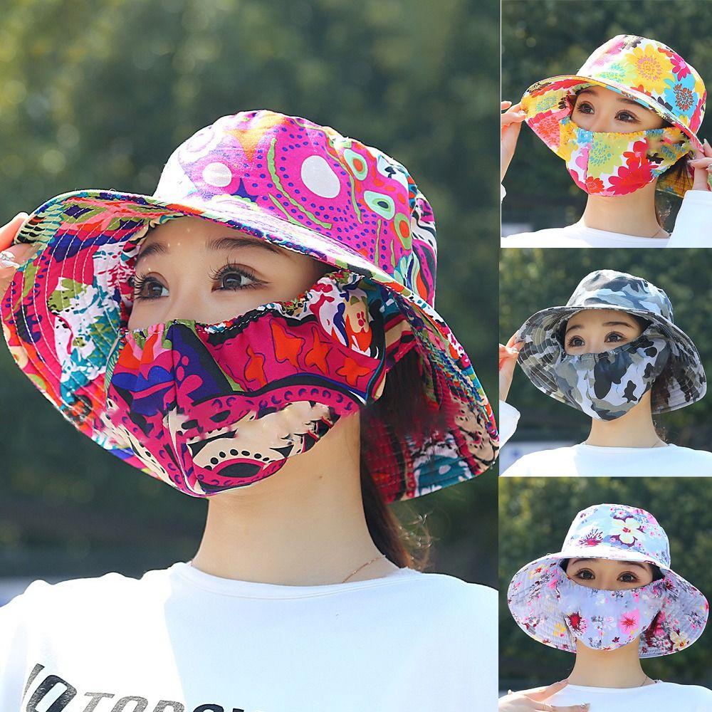 Wide Brim Sunscreen Cap Anti-uv Women's Ponytail Hat Fisherman Hat Agricultural Work