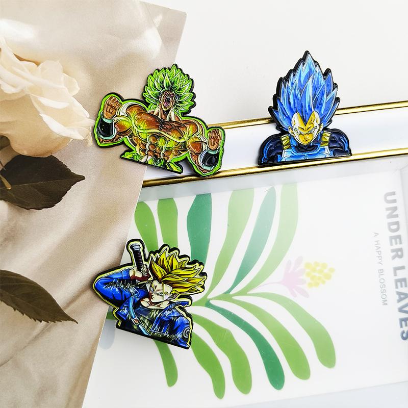 Пин с мангой Dragon Ball Аниме Значки на лацкан Рюкзаки Милые вещи Веджета Гоку Броши Значки на рюкзак Брошь для одежды Украшения