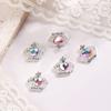 10 шт., блестящие сердечки для ногтей, разноцветные стразы для ногтей, сплав любви, Корона, подвески, ювелирные аксессуары, чехол для телефона
