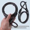 Rubonarie Bicycle Extension Cable, 1.2m, 10mm Thickness, Anti-Theft (Black)