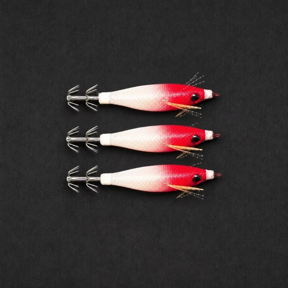 1/3/5pcs 6g 8cm Weight Squid Jig Set Tinsel UV Luminous Sharp Umbrella Hooks Horizontal Squid Jig Glow In The Dark
