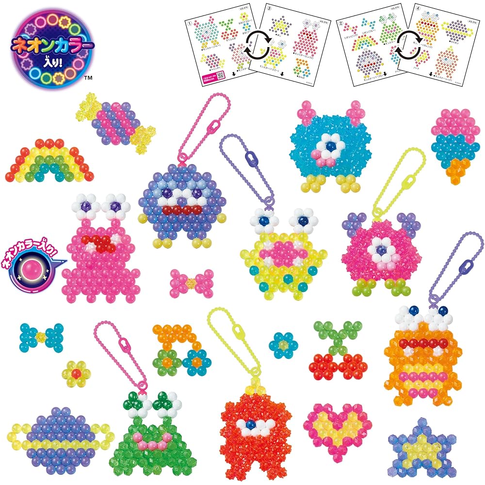 Набор Aquabeads «Цветной Монстр» AQ-370, от 6 лет, Водоактивируемая мозаика из бусин