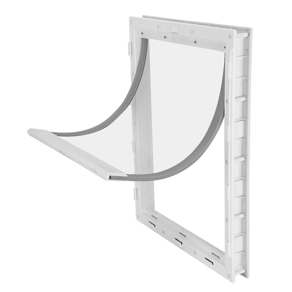 Large Pet Door for Dogs Installation Simple Dog Pet Fence Special Entry and Exit Pet DoorWhite