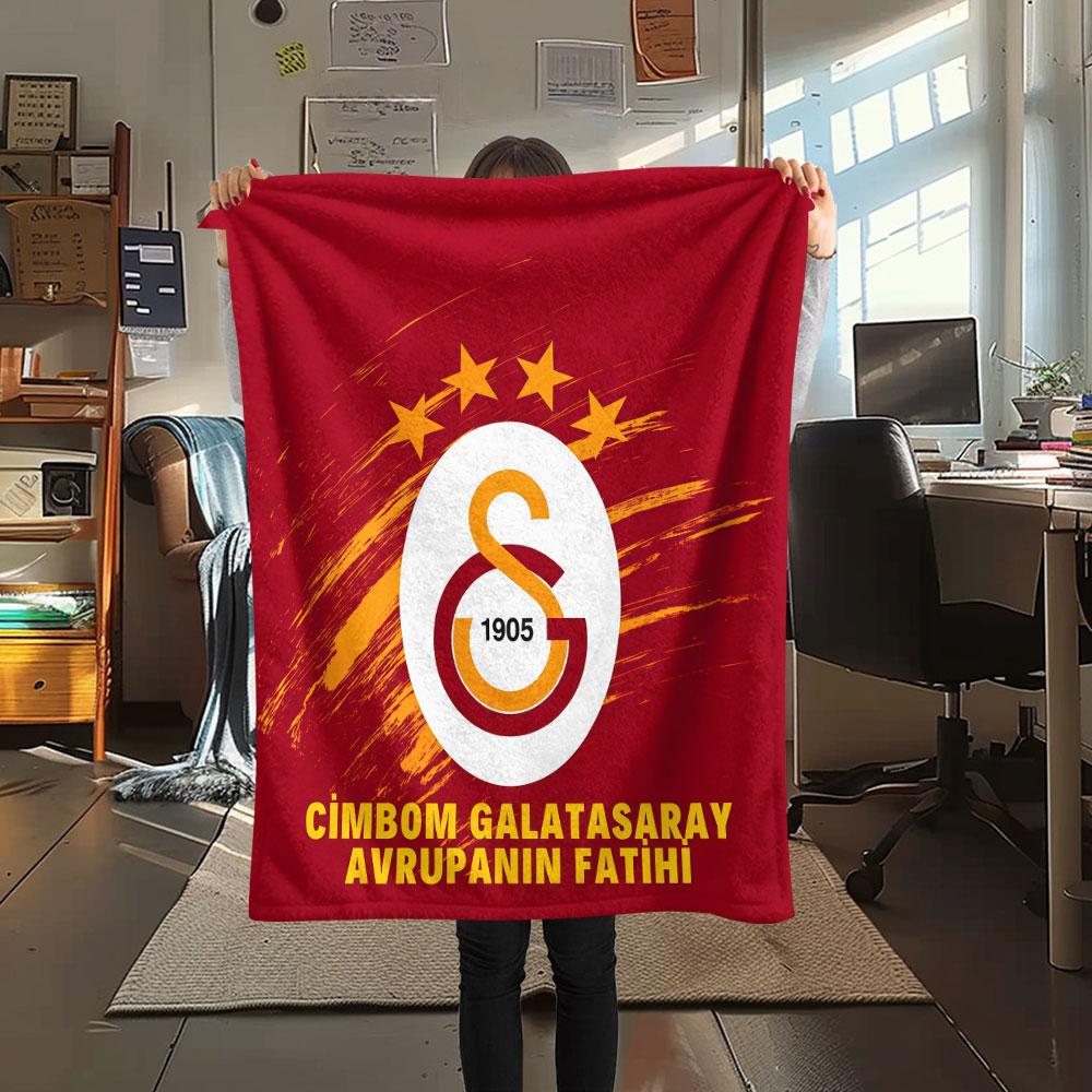 1PC Galatasaray Blanket, High quality Comfortable for All Seasons, Home Decor, Warmth and Comfort