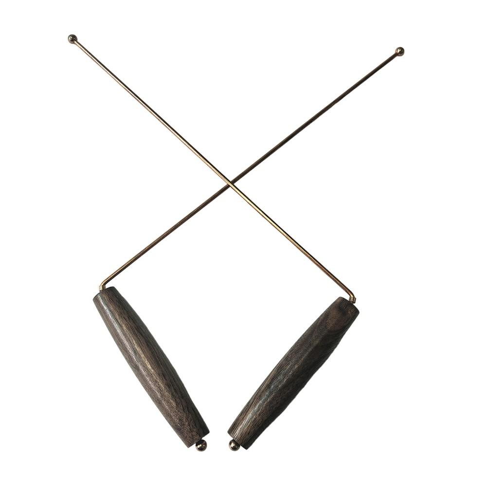 99.9% Pure Copper Dowsing Rods with Wooden Handles for Lost Item Search