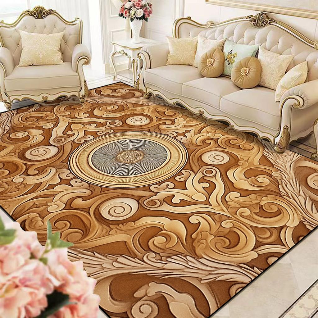 Ковер в европейском стиле для гостиной, мягкий роскошный коврик для спальни, прихожей, лаунжа, декоративный ковер большого размера, моющийся, нескользящий коврик для пола