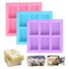 100ml Soap Mold Non-stick Easy To Release Silicone 6 Cavity Cell Cake Mold for Kitchen