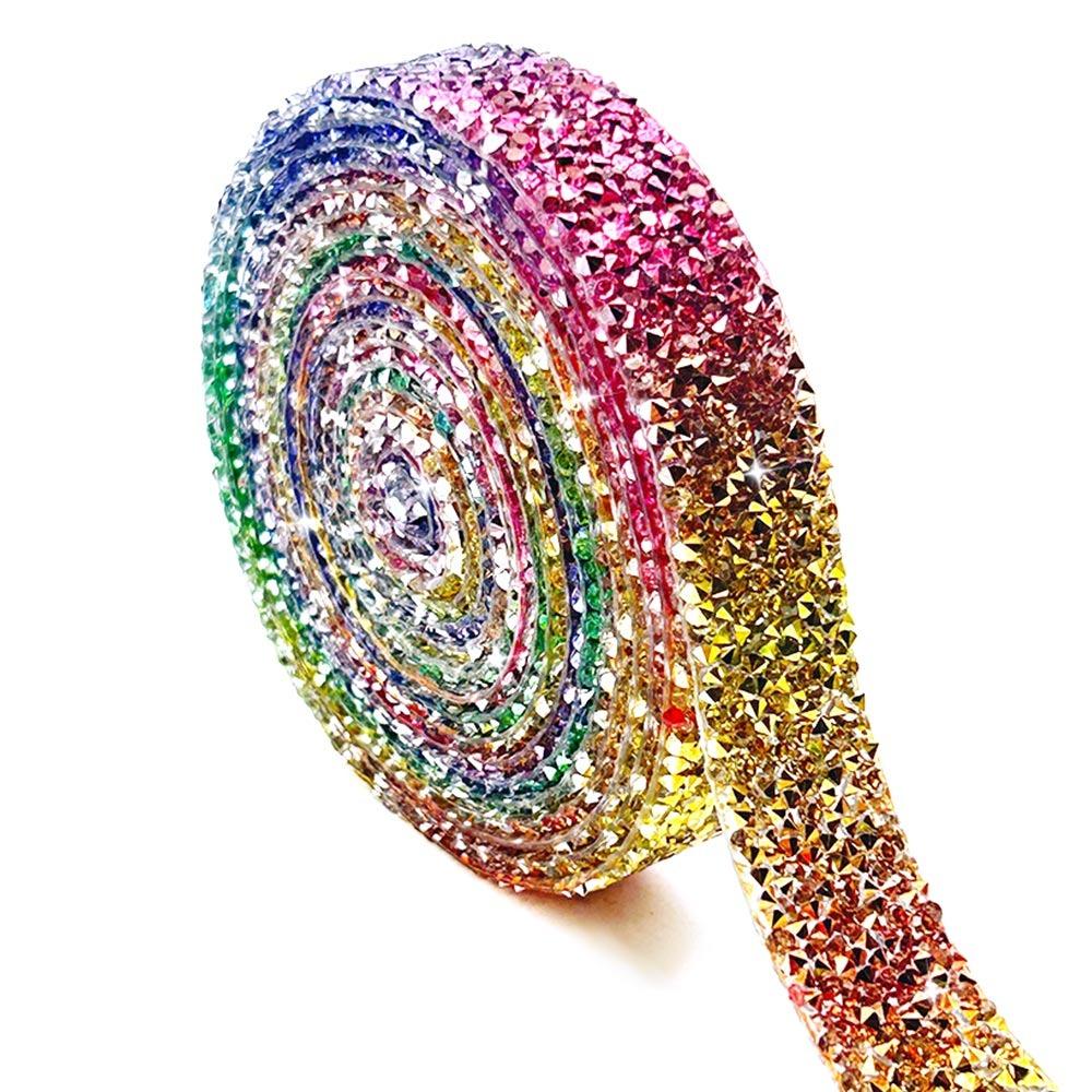 Лента со стразами из смолы шириной 3 см, длина 3 ярда, клейкая основа, самоклеящаяся, бриллиантовая наклейка, термозакрепляющаяся, для приклеивания утюгом