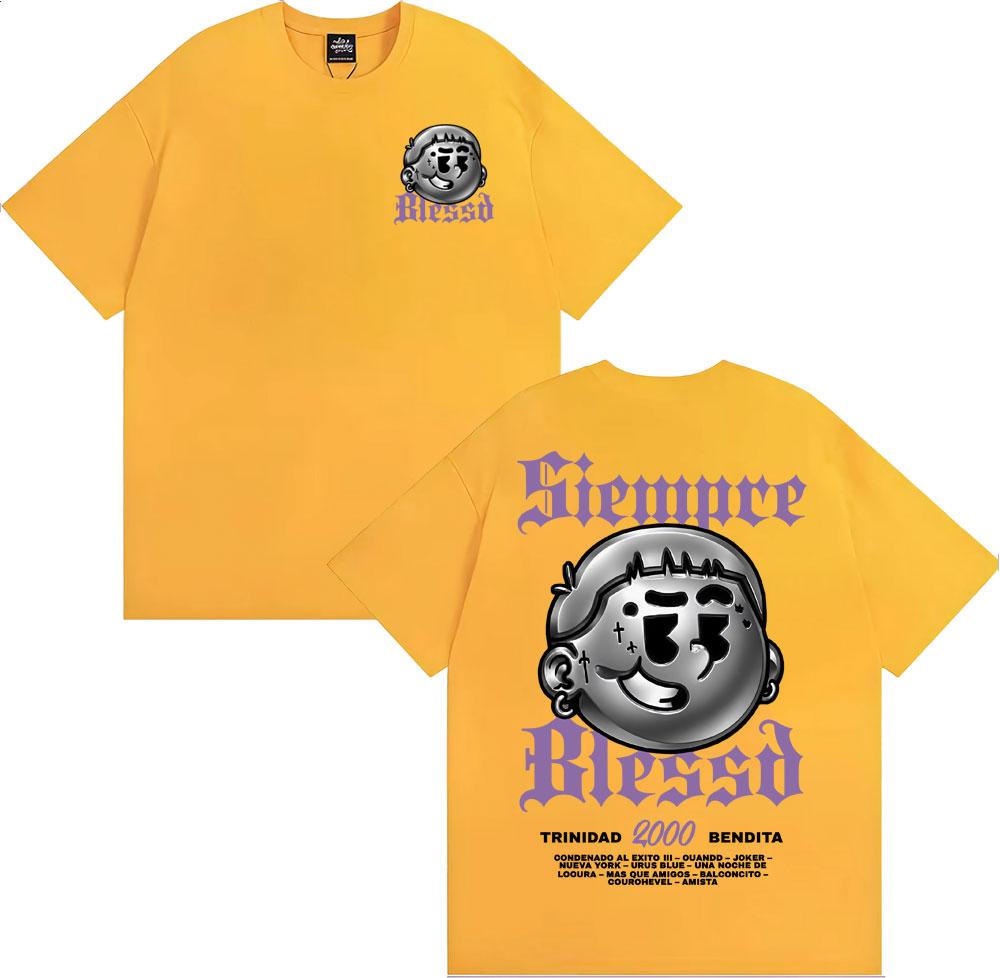 Rapper Blessd Sisabe Album Merch T Shirts Men Women Harajuku Hip Hop Vintage Tshirt Casual ONeck 100 Cotton Oversized T Shirt