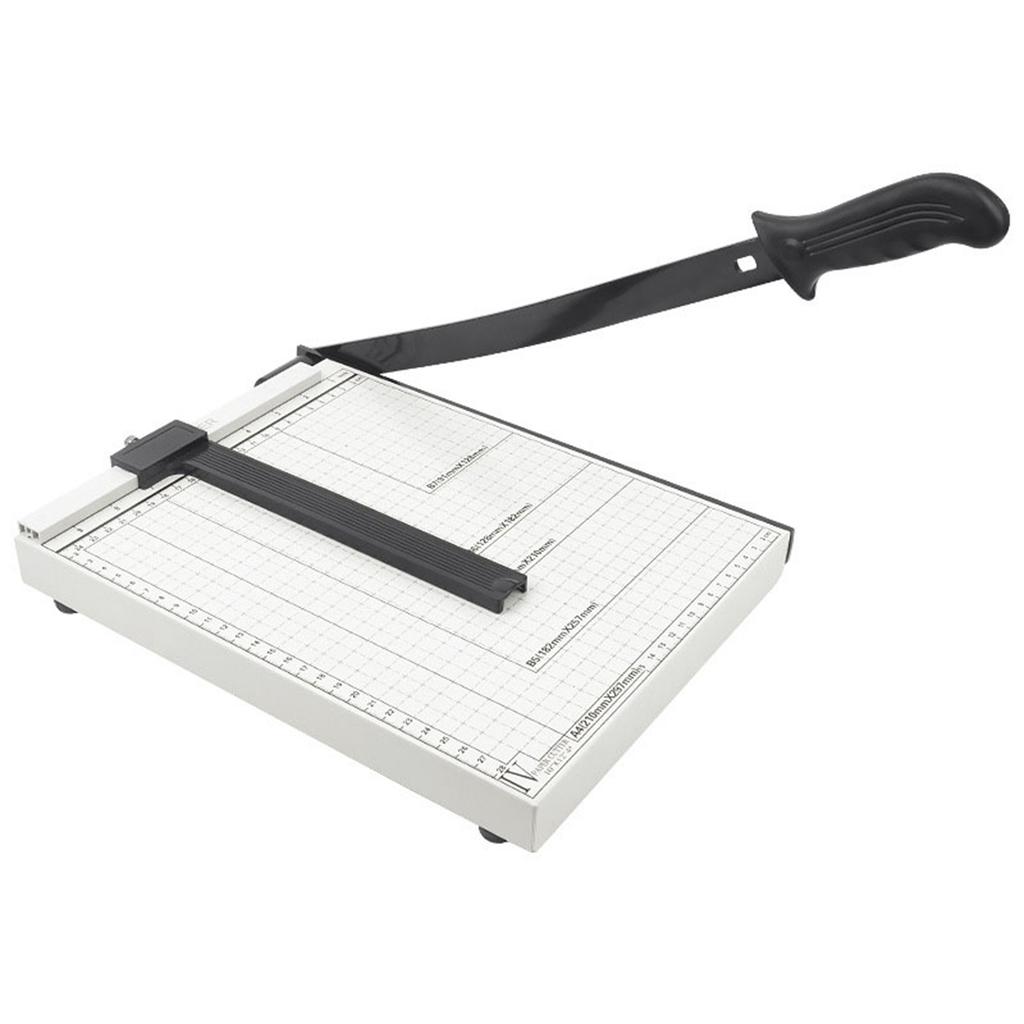 12in Paper Cutter Hard Wearing Precise Scale Sharply Blade Comfortable Handle Photo Paper Card Trimmer 30x25cm