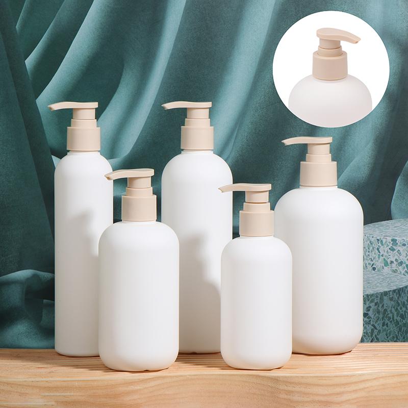 200-500 мл Белый пустой пластиковый флакон для шампуня с дозатором Высококачественные косметические флаконы Акриловая головка насоса многоразового использования