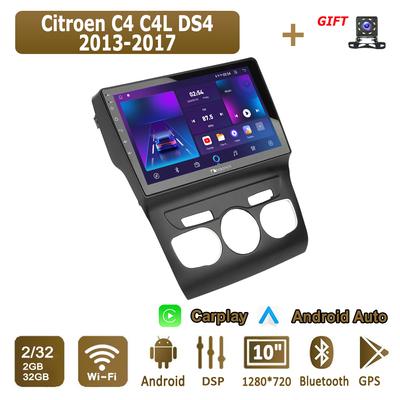Android Carplay автомобильное радио для Citroen C4 C4L DS4 2013-2017 мультимедийный проигрыватель головное устройство стерео GPS навигация BT WIFI 2+32 ГБ