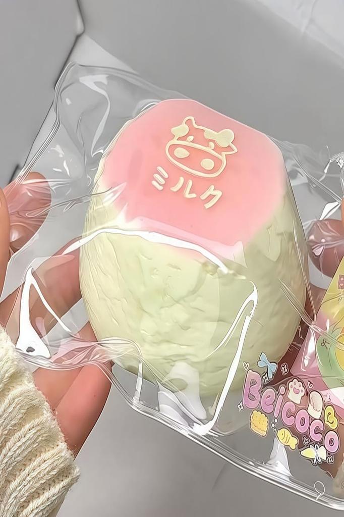 MFHFBSUW Squeeze Cake Toy Water Sensation Stress Relief Soft and Bouncy Flexible for Kids and Adults Sensory Training Anxiety Restlessness Gift Milk