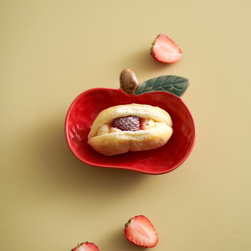 Creative Fruit Shape Ceramic Seasoning Dish Dipping Dish Soy Sauce Dish Appetizer Plate Sushi Plate Home Specialty Tableware