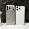 Оригинальный матовый нано-чехол с большим вырезом для камеры для iPhone 17 Air 16 15 14 13 Pro Max 17Promax Ударопрочный жесткий бронированный премиальный чехол для телефона