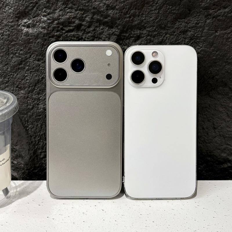 Оригинальный матовый нано-чехол с большим вырезом для камеры для iPhone 17 Air 16 15 14 13 Pro Max 17Promax Ударопрочный жесткий бронированный премиальный чехол для телефона